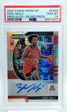 Zeke Nnaji ROOKIE AUTO PSA 10 SILVER 2020-21 Prizm Draft Holo Denver Nuggets RC