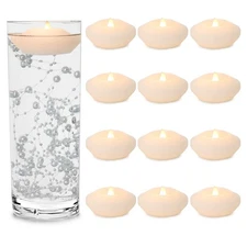 3 Inch Led Floating Candles - 12 PCS Flameless Water Activated Floating Tea L...