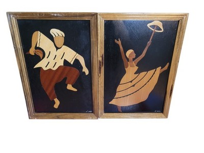 African Heritage Collection Wood Collage Arfican Rythms & Free Expression Ghana