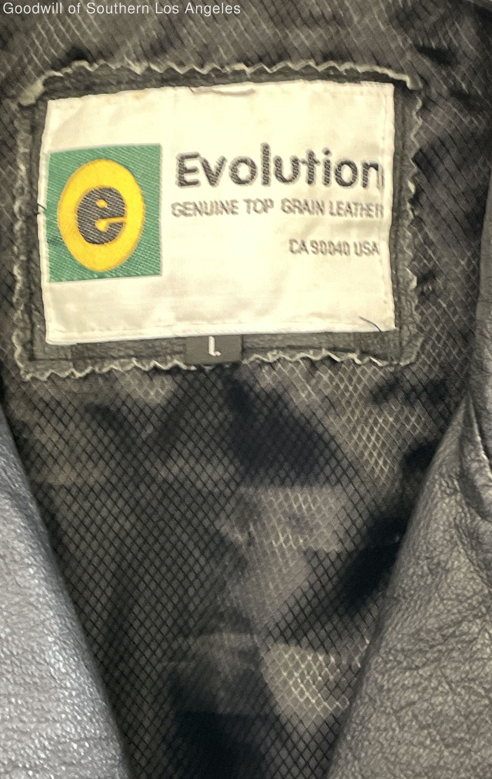 Evolution Black Top Grain Leather Jacket Coat Adu… - image 3