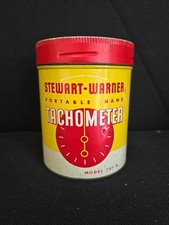 Vintage Stewart-warner Portable Hand Tachometer Model 757-w W Can Paper