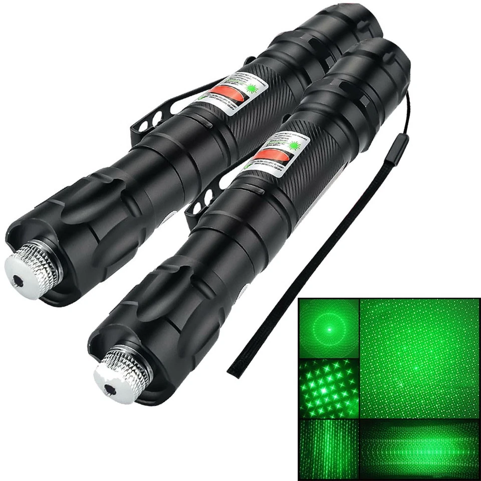 2x Outdoor Command Stift Grün 800m 532nm Stiftlampe & Akku Kit für Taschenlampen - Bild 2 von 4