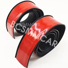 Flexible 2PCS Car Wheel Fender Extension Rubber Moulding Flare Trim Protector