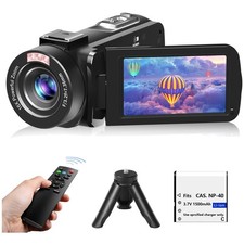 Vlogging Camera with Infrared Night Vision, 18X Digital Zoom