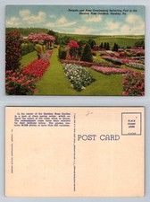Hershey, PA-Pennsylvania, Rose Gardens Pergola Reflecting Pool Vintage Postcard