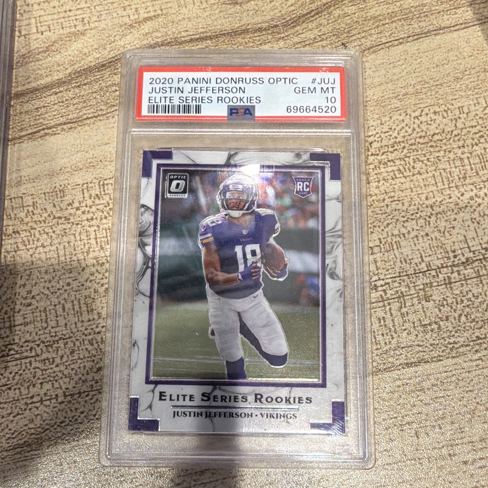 Justin Jefferson Panini Donruss Optic Elite Series Rookies #JUJ Base