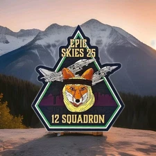 12 Squadron RAF Typhoon Spearhead PVC Patch for Exercise Epic Skies UK Coningsby