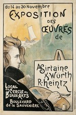    1890s Exposition des Oeuvres Vintage Poster - 24x36  Retro Art Print