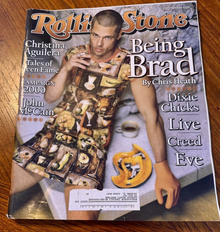 Rolling Stone Magazine Issue 824 October 28 1999 Brad Pitt