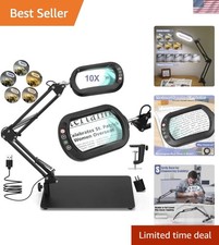 10X LED Magnifying Glass with Adjustable Light  Stand - Perfect for Detaile...