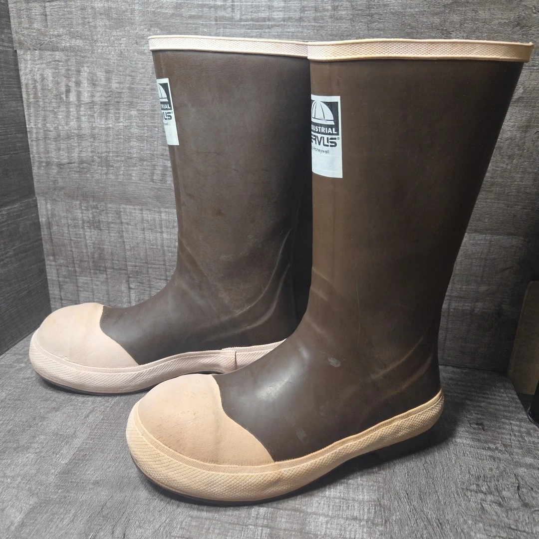 Industrial Servus Honeywell Boots Size 5 Steel Toe Work Fishing Muck 12” Tall