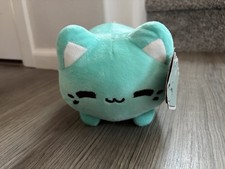 Aurora World Tasty Peach Meowchi Mint Teal Cat 7" Plush NWT