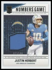 2024 Donruss Elite Football Justin Herbert #NG-JHE