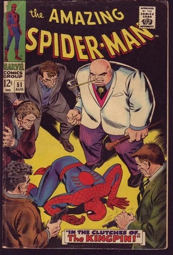 Amazing Spider-Man #51 (1967) 1st Cover and 2nd Appearance Kingpin VG 4.0