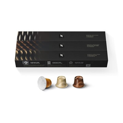 Nespresso Capsules OriginalLine, Barista Flavored Pack, Mild Roast Espresso Coff