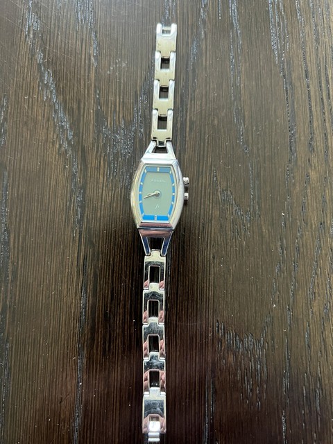 Fossil Womens Big Tic Watch Blue Dial 
