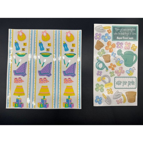 Vintage Stickers Mrs Grossmans Scrapbooking Micro Stars Flowers School Retro Lot - Picture 3 of 10