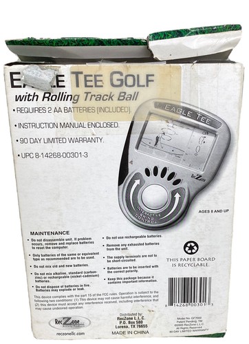 Eagle Tee Golf w/ Rolling Track Ball Electronic Handheld Video Game Tested - Picture 11 of 12