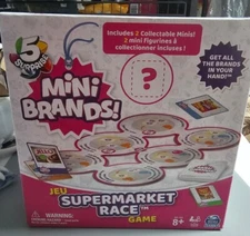 5 BOXES OF Surprise Mini Brands Supermarket Race Game Family Fun Spinmaster NEW!