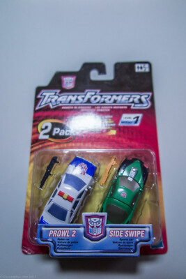 Transformers RID 2001 Basic Class 2-Pack Spychangers PROWL 2 / SIDE SWIPE