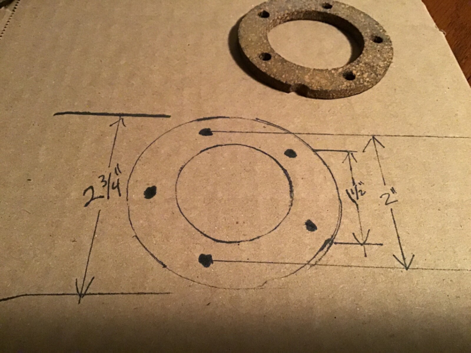 NEW cork gasket Fuel Tank Sender Gauge Gasket 2 3/4” truck tractor