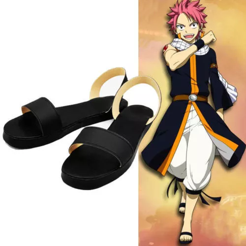 Fairy Tail Natsu Dragneel Cosplay Costume Black And White Suit