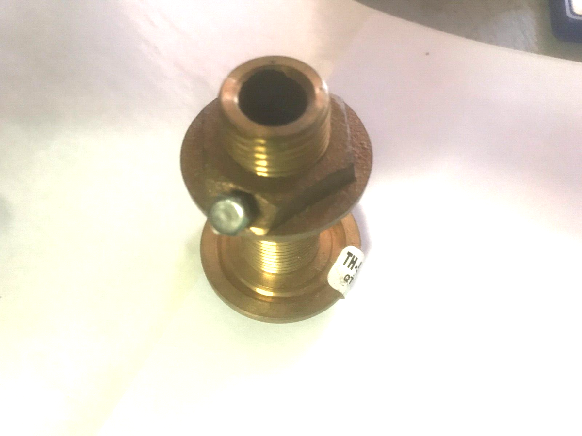 GROCO 1-1/2\" Bronze High Speed Thru-Hull Fitting W/Nut HSTH-1500-W - By NuWave Marine
