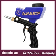 Portable Gravity Mini Nozzle Sandblaster Gun Anti-rust Flow Rate Pneumatic 600cc
