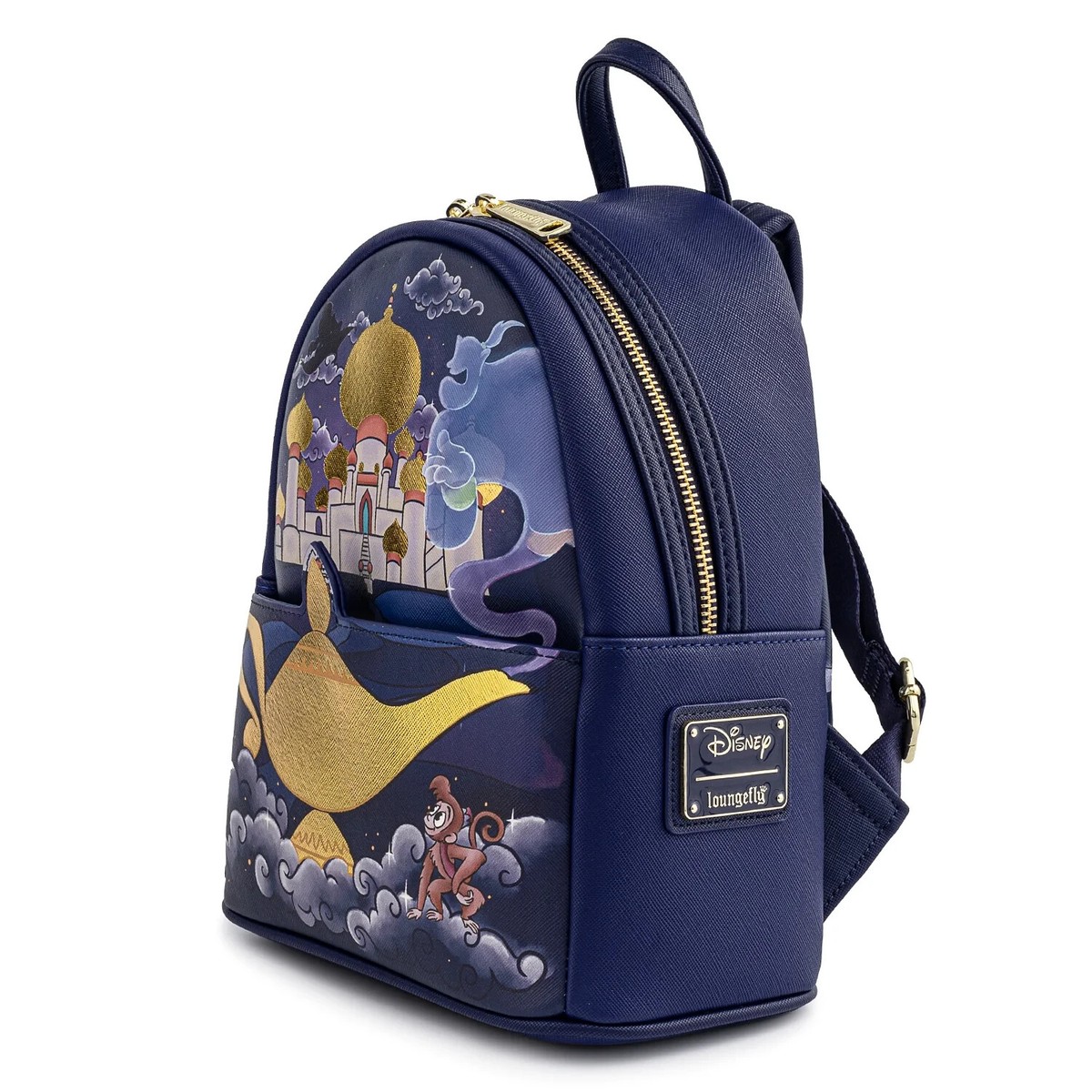 Loungefly Disney Aladdin Princess Jasmine Castle Abu Mini Backpack Genie Lamp Loungefly Disney Aladdin Jasmine Lenticular Portrait Mini  main image 4