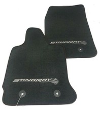Oem 23112198 2014-18 Corvette Stingray Floor Mats Set Black Wred Stitching