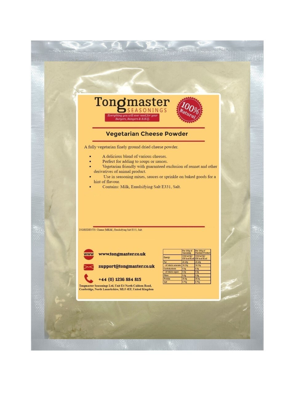 Vegetarian Cheese Powder - 1kg