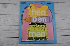 Playskool Sesame Street Wooden Board Puzzle Hen Pen Men