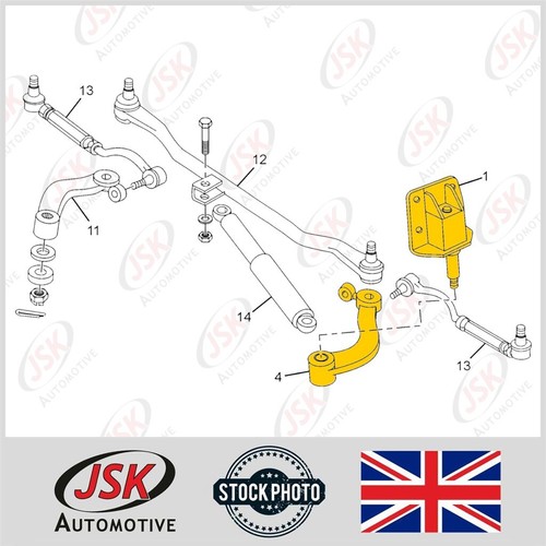 RHD Idler Arm with Bush & MTG Bracket for TATA Xenon XT 2.2 4x4 DiCOR (09 - 17) - Picture 4 of 4