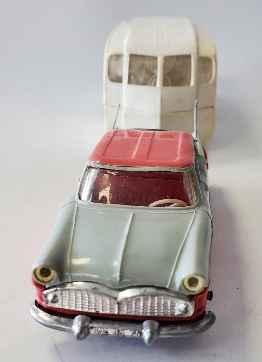 SIMCA CHAMBORD ROSE 2 TONS CARAVANE HENON NOREV PLASTIQUE 1/43 (N2