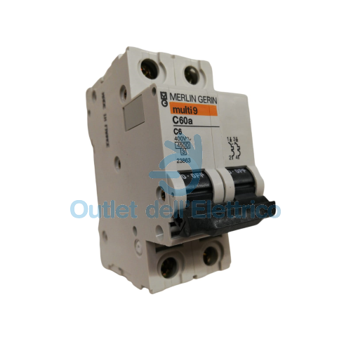 Disjoncteur Magnétothermique Merlin Gerin (Schneider) C60N 4P 6A - 24295 - Neuf