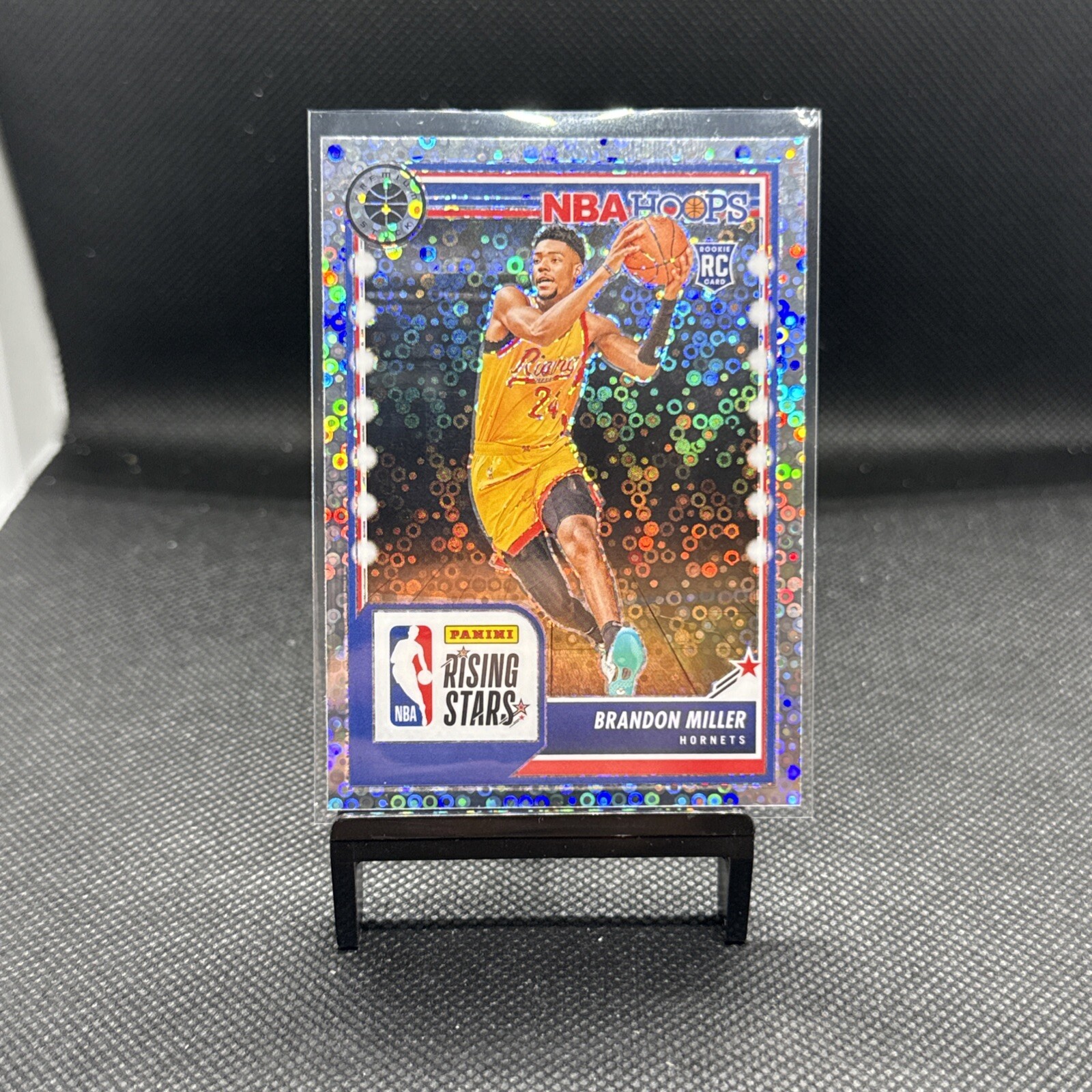 Brandon Miller 2023-24 NBA Hoops Premium Stock Rising Stars RC #298 - Disco