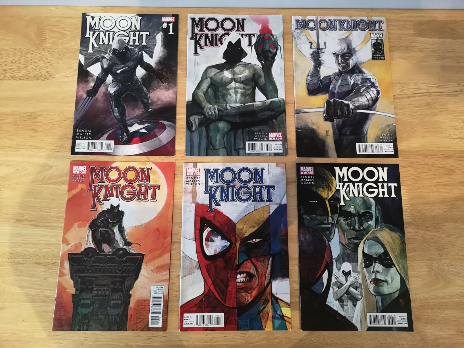 Moon Knight #1-12 Complete Set/Run Marvel 2011 Bendis kompleksowa ocena