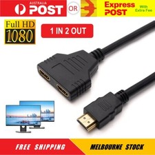 HDMI Splitter Adapter Converter 1 In 2 Out Multi Display Duplicator FullHD 1080P