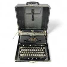 Vintage 1930’s Royal Typewriter Flat Top Portable In Case 0-597577 thumbnail