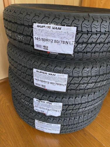 YOKOHAMA SUPER VAN Y356 145/80R12 80/78 145R12 6PR Lot de 4 Pneus Kei Truck Mini - Photo 1/5