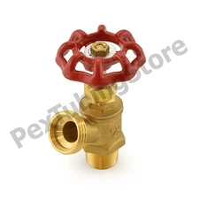 1/2" Male NPT Threaded Multi-Turn Boiler/Heater Brass Drain Valve