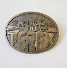 Vintage GM Terex Heavy Equipment Metal Belt Buckle