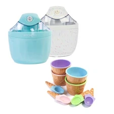 Kitchen HQ 2-pack Ice Cream Makers with Cups and Spoons
