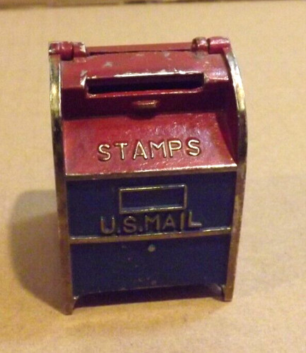 Vintage US Mail Mailbox Stamp Dispenser