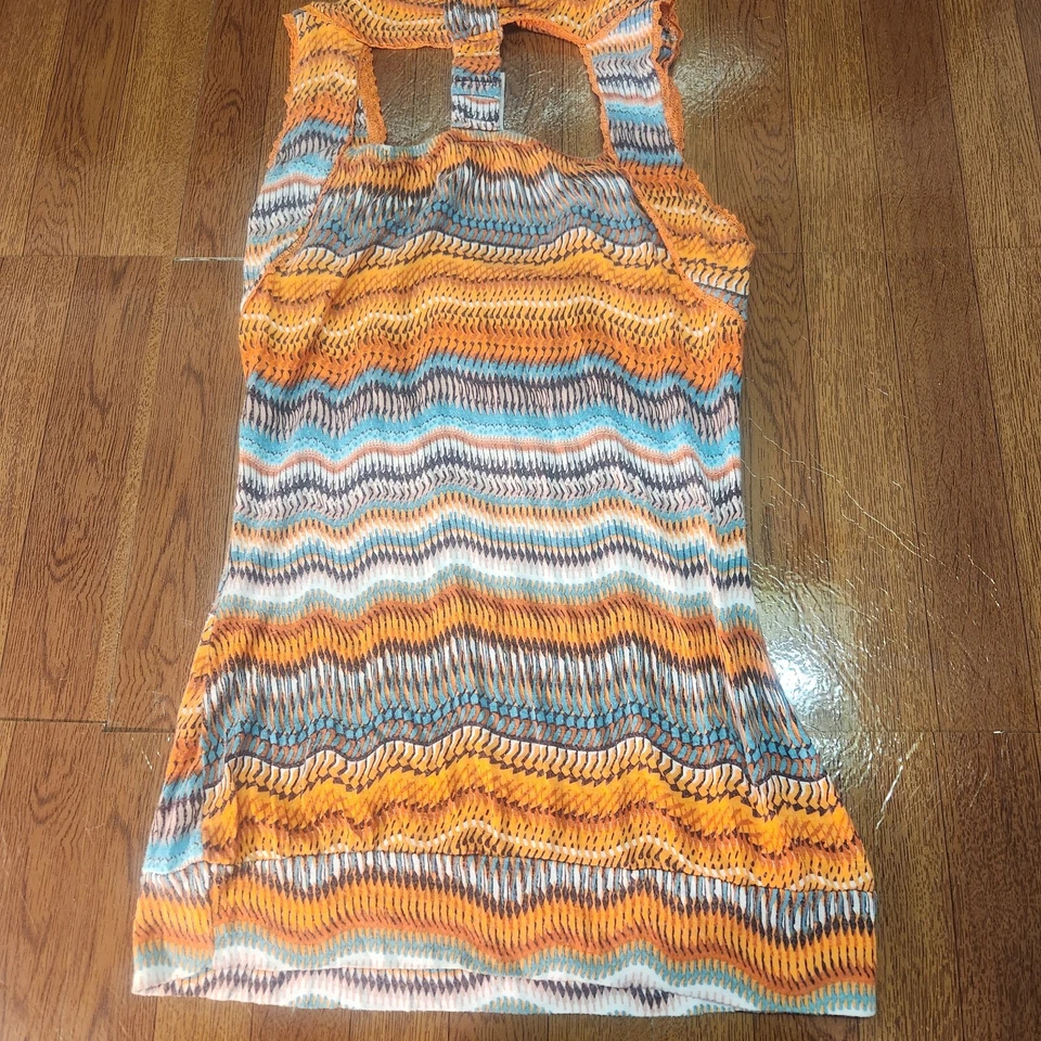 Camiseta sin mangas de verano American Rag Cie para mujer S acanalada espalda deportiva multicolor Foto 2 de 4