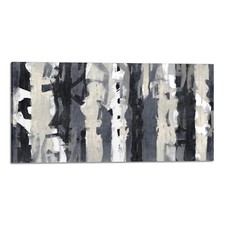 Quadro stampa su tela con vernice effetto dipinto - astratto moderno