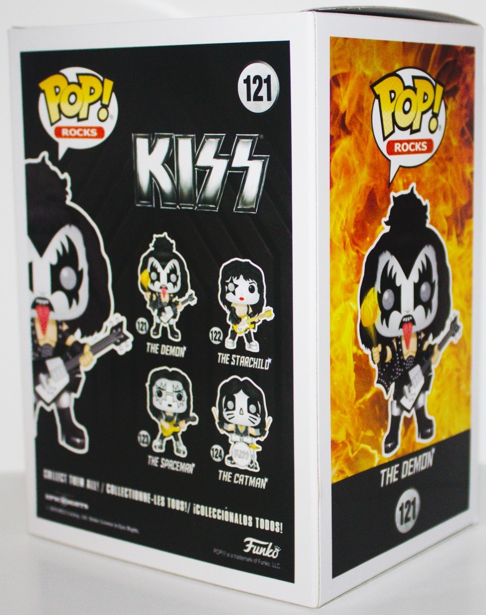 KISS Rock Band The Demon Music Vinyl POP Figure Toy #121 FUNKO NEW