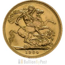 1964 Gold Sovereign - Elizabeth II Young Head