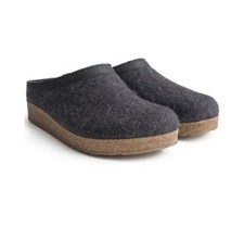 Haflinger Unisex GZL Leather Trim Grizzly Clog EU 40 US Men's 7 - Women's 9 NEW