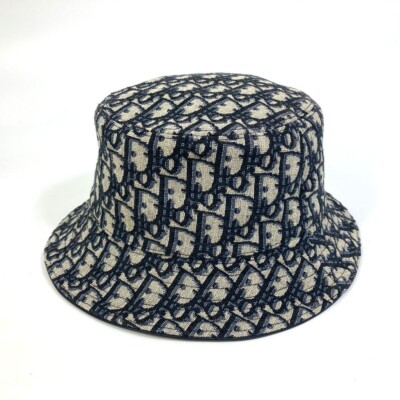 Christian Dior 113C907A4502 Oblique bucket Bob hat hat Christian Dior 113C907A4502 Oblique bucket Bob hat hat